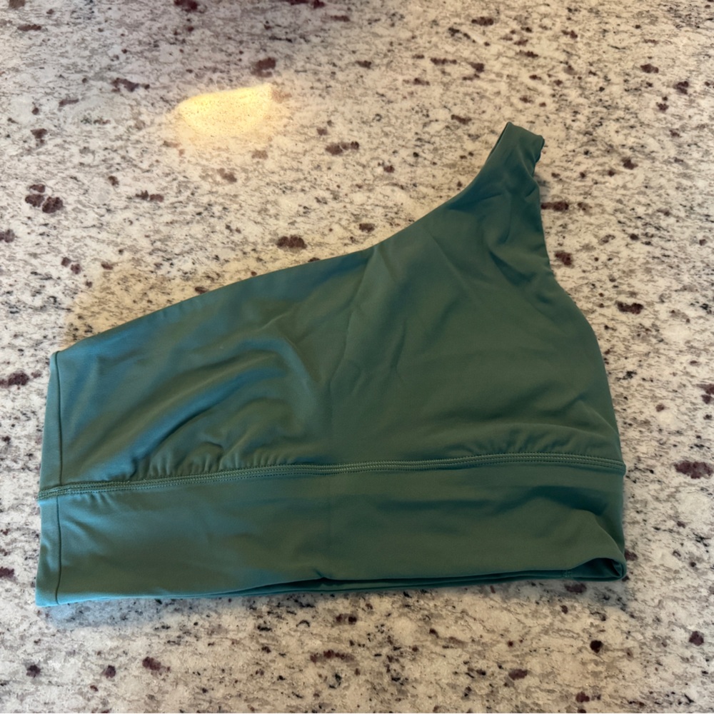 Lululemon Athletica Forest Green Asymmetrical Top